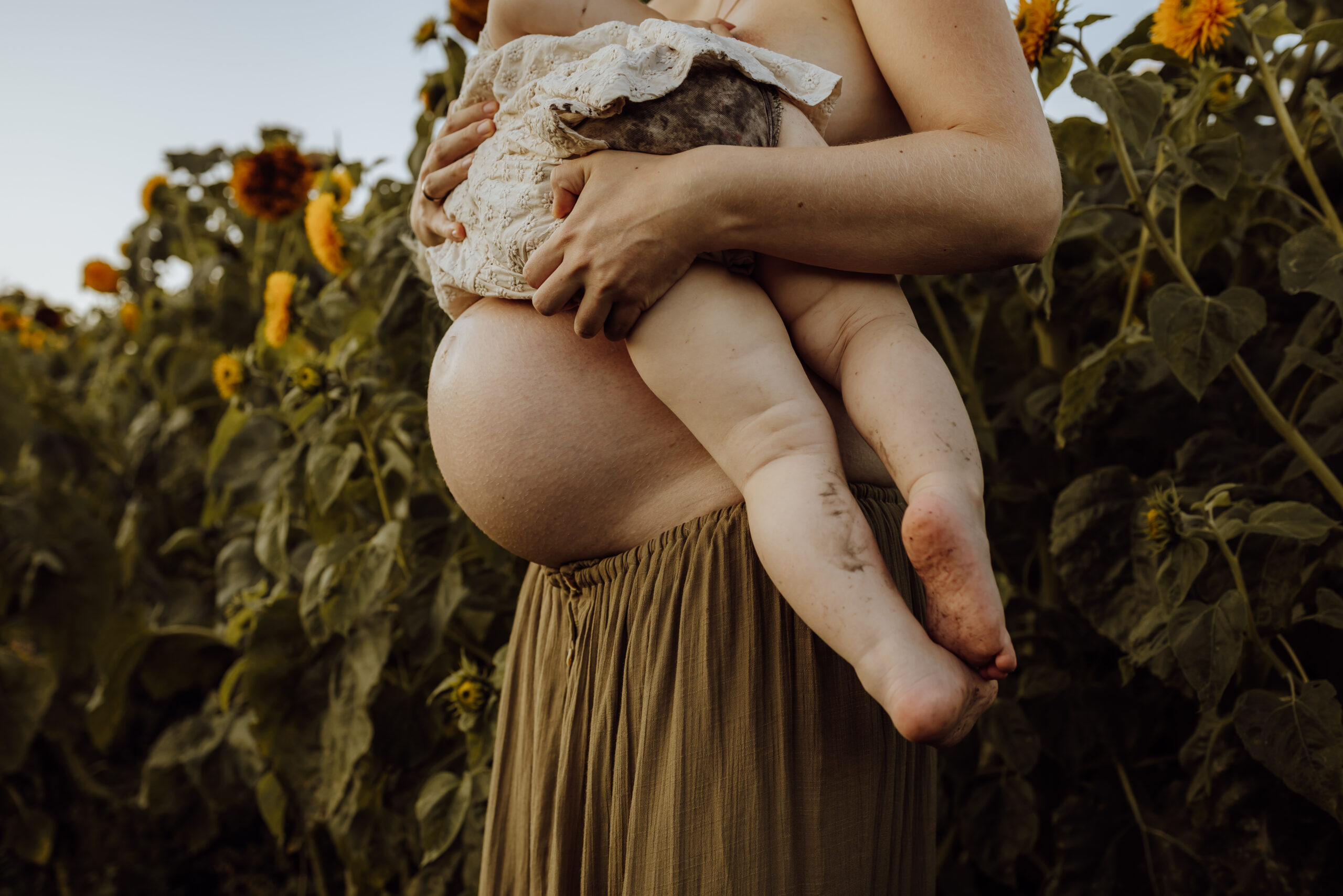 Zwangerschapsshoot natuur kindjes 