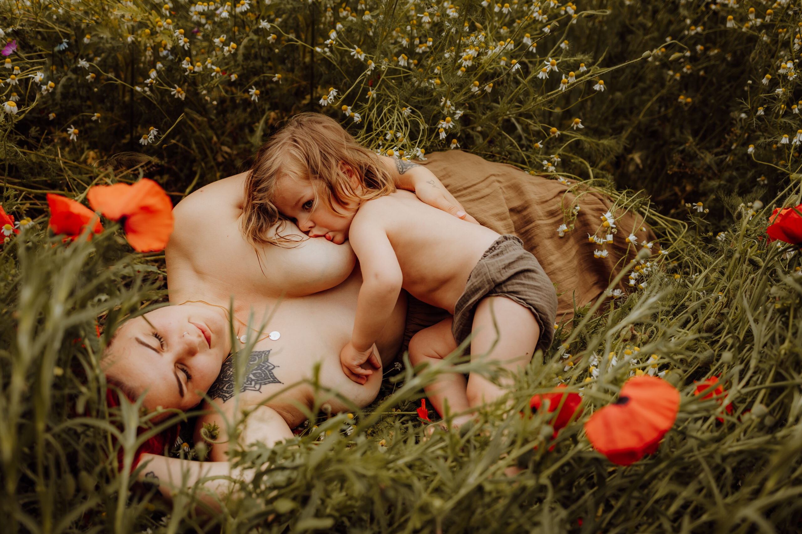 Borstvoeding fotoshoot puur